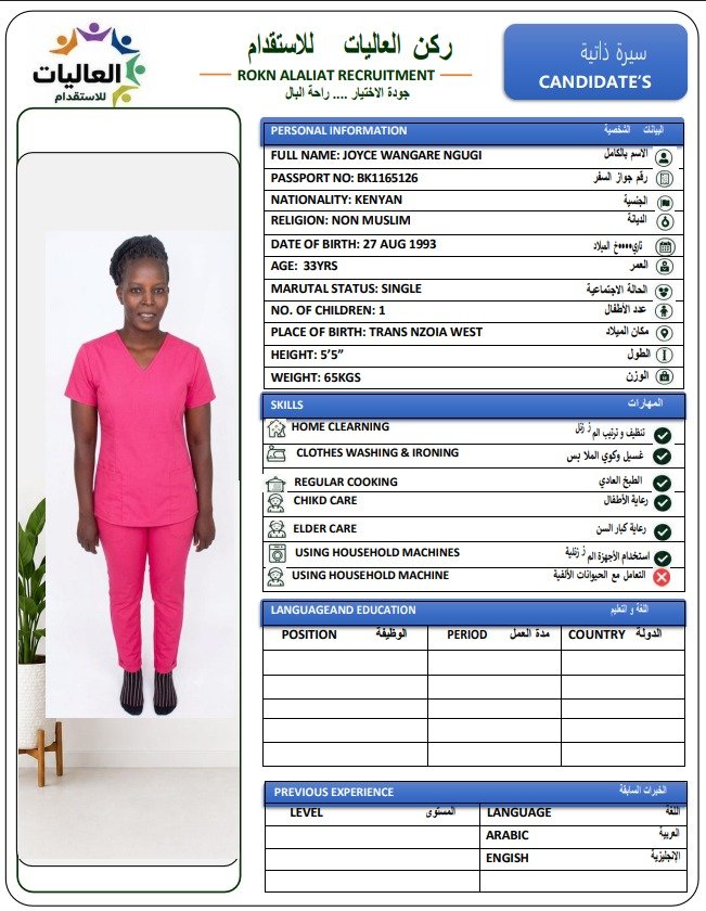 JOYCE WANGARE NGUGI